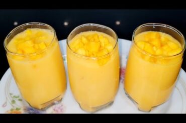 Mango Juice Recipe || Tasty Mango Juice || No Milk || Healthy Mango Juice By Maria Ansari ||