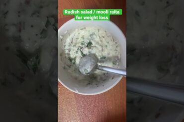 Mooli raita / radish salad for weight loss                                    #weightloss #recipe