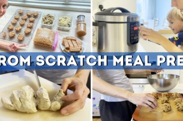 MEAL PREP WITH ME! Homemade Seitan, Breakfasts and Spreads!