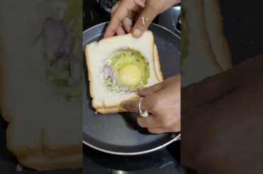 Egg & Bread Sandwich with Cheese | Healthy Sandwich for kids #shorts #food