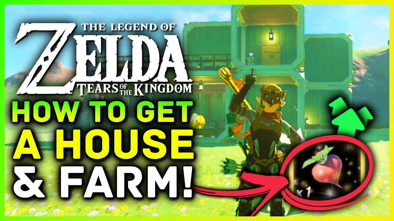 Zelda Tears Of The Kingdom How To Get A House & Farm! Hearty Radish