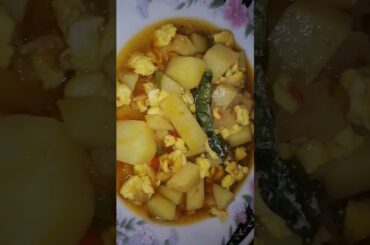 Easy a day ki #sabzi recipe #eggcurry | quick and healthy breakfast ideas #shorts @CookinCousine