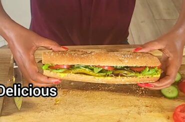 Easy Delicious Sandwiches for Lunch | 2 Quick way to make Healthy Baguette Sanduiches