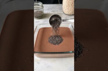 *SUPER HEALTHY* CHOCOLATE SMOOTHIE CHIA PUDDING | EASY HEALTHY CHIA PUDDING RECIPE