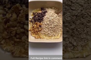 Easy Baked Banana Oatmeal Recipe #recipes