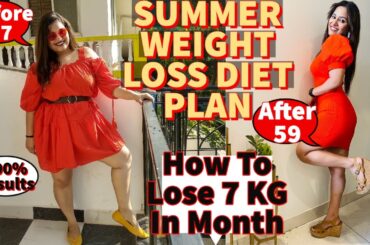 Summer Weight Loss Diet Plan | Healthy Meal Ideas and Effective Workouts | How I lost 7Kg in 30 days