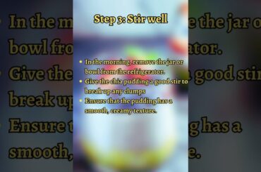 Chia Seeds Pudding | Quick and Easy Recipe for Health and Weight Loss #shorts #vegan #diet