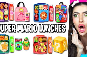 CRAZIEST Super Mario Bros FOOD LIFE HACKS!? (EPIC SCHOOL LUNCH IDEAS!)