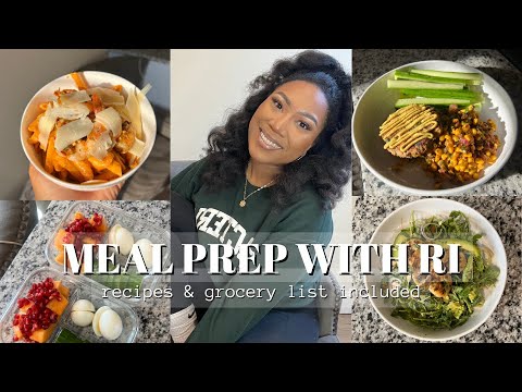 MEAL PREP WITH RI || HEALTHY RECIPES THAT TASTE GREAT || BATCH PREP GROCERY LIST & RECIPES INCLUDED MEAL PREP WITH RI || HEALTHY RECIPES THAT TASTE GREAT || BATCH PREP GROCERY LIST & RECIPES INCLUDED