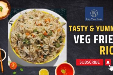 Easy Veg Fried Rice | Healthy Lunch, Dinner recipe | Left over rice recipe