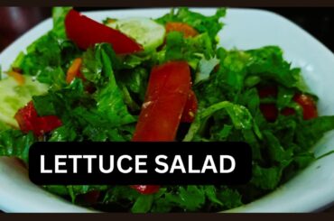 Lettuce Salad for Dinner | Quick and Easy Lettuce Salad Recipe | Healthy Salad Recipe