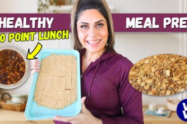 HEALTHY MEAL PREP FOR WEIGHT LOSS - 0 POINT LUNCH! - PEAR BAKED OATMEAL & COPYCAT PERFECT BARS