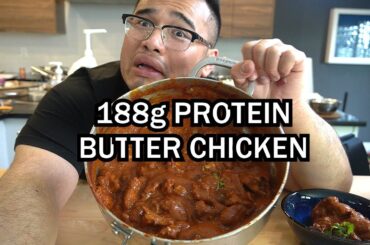 HIGH PROTEIN BUTTER CHICKEN & LOW FAT (188g Protein & 11g Fat)