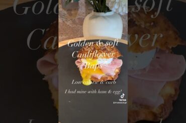 Golden , soft  cauliflower “baps” #recipe #naturalprotein #healthy #easyprotein #highprotein