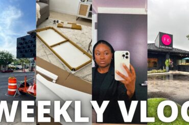WEEKLY VLOG | NEW DESK, PRODUCTIVE WORK DAYS IN MY LIFE, HEALTHY SALAD RECIPE + WHOLE FOODS