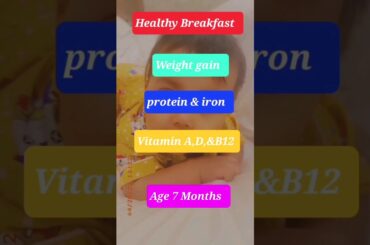 Easy and healthy breakfast for Babies(7 + Months )#baby #babyfood#shorts