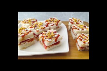 Instant Mini Sandwiches | Party Mini Sandwiches | Healthy Sandwiches| Tea Time Snacks| Mini Sandwich