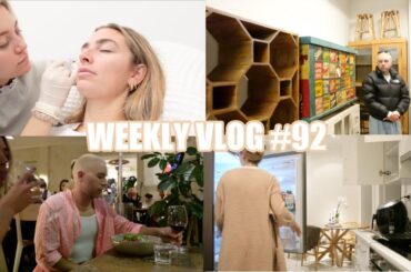 VLOG: vintage furniture shopping for the new place, skin boosters, simple & healthy dinner ideas!