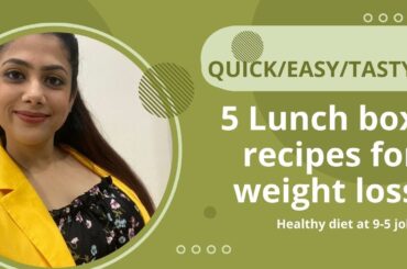 5 Quick & Healthy LUNCH BOX RECIPES (VEG) | By Ambika Dutt