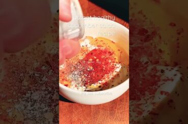 Instant healthy cucumber salad recipe #shortsfeed