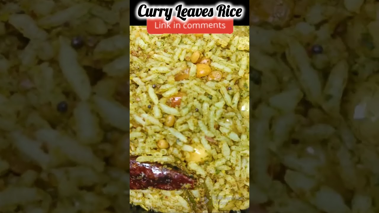 “Curry Leaves Rice: A Quick and Healthy Rice Recipe!” | South Indian rice recipe| @RRJCOOKING "Curry Leaves Rice: A Quick and Healthy Rice Recipe!" | South Indian rice recipe| @RRJCOOKING