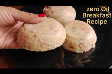 Oil Free Healthy Breakfast Recipe|Semolina Nashta|Zero Oil Suji Ki Recipe
