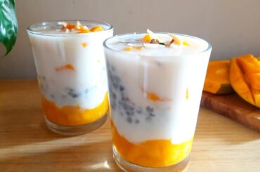 Mango Dessert | Summer Dessert Recipe | No Bake Dessert | Instant Mango Pudding | Healthy Dessert