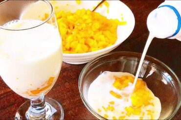 Steamed Mango & Fresh Milk Recipe #food #health #yummy
