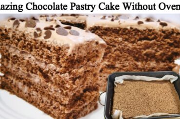 The Best Chocolate Pastry Cake Recipe Without Oven | Chocolate Pastry By Spicy Treat with NAIN