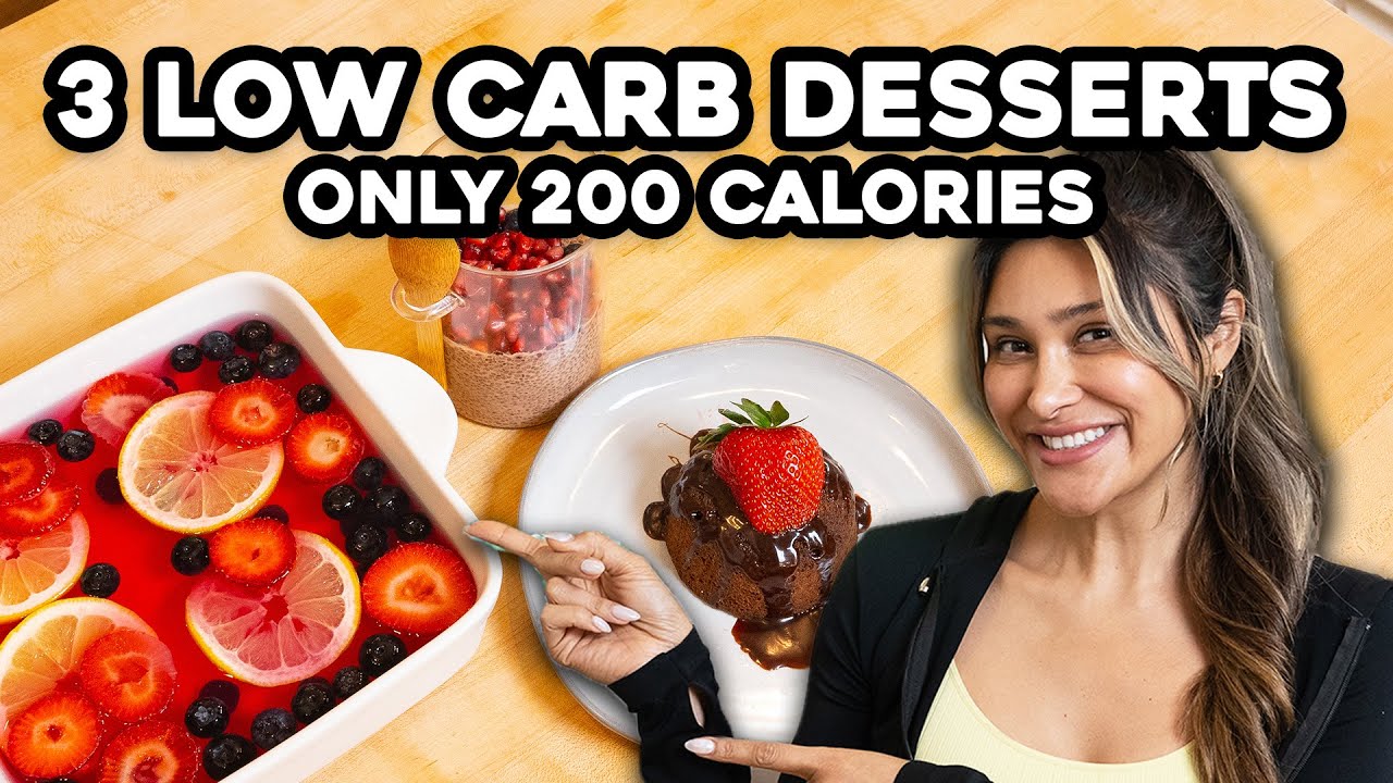 3 Low Calorie Desserts You Can Eat While Losing Weight | Low Carb and No Sugar! 3 Low Calorie Desserts You Can Eat While Losing Weight | Low Carb and No Sugar!