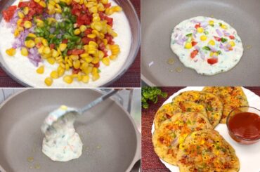 Poha Pancake | Easy And Healthy Breakfast Recipe | Semolina Pancake | Poha Uttappam | Azeen Foods