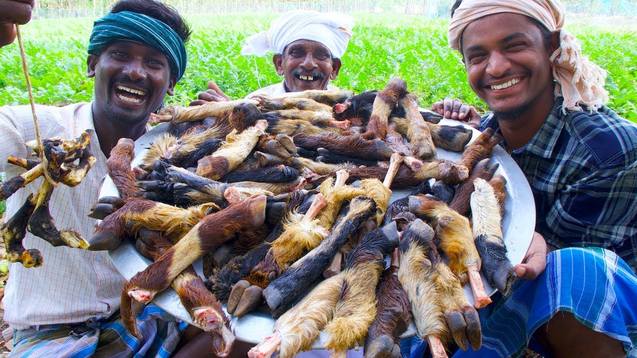 Goat Leg Soup | Village Healthy Soup Recipe | Goat Feed Aattu Kaal Soup | Mutton Paya Village Food Goat Leg Soup | Village Healthy Soup Recipe | Goat Feed Aattu Kaal Soup | Mutton Paya Village Food