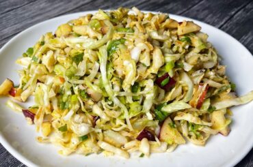 Crunchy Cabbage Salad in 10 Minutes | Easy & Healthy Salad