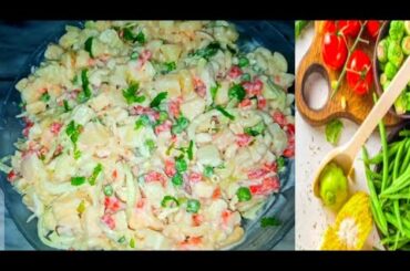 Easy Creamy Macroni Salad recipe| How to make macroni salad | Macroni healthy salad