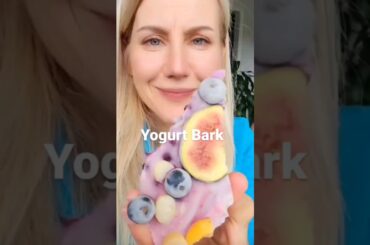 The best summer  snack, yogurt bark recipe #recipes #snack #dessert  #summersnacks