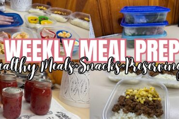 Easy & Affordable Weekly Meal Prep || No Food Waste Preparation