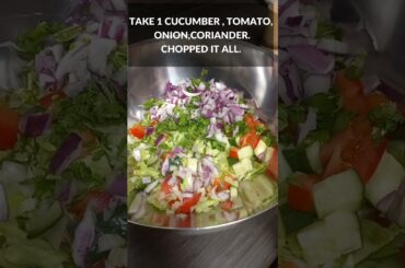 Healthy Salad for Weight Loss | Lettuce Salad with Cucumber and Tomato |  #Salad | #youtubeshorts