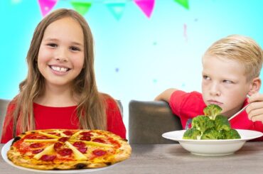 Amelia, Avelina & Akim - Healthy vs Unhealthy food