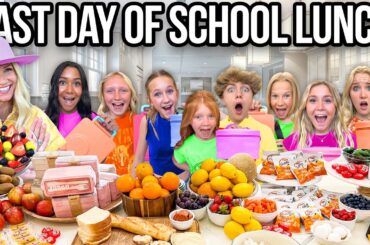 LAST DAY OF SCHOOL LUNCH! *WITH 10 KIDS*