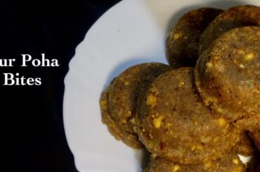Healthy Gur Poha Bites  | Healthy snack recipe
