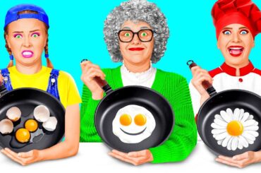 Me vs Grandma Cooking Challenge | Crazy Challenge by BaRaDa Challenge