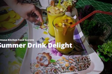 Refreshing Fresh Mango Juice Recipe | Healthy Summer Drink Ideas | Arousa Kitchen Food Secrets