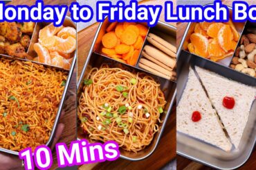 Monday 2 Friday Lunch Box Recipes - Just 10 Mins | Quick & Easy Tiffin Box Recipes for Kids & Adults