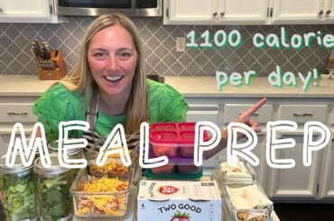 HEALTHY MEAL PREP FOR THE WEEK! 1,100 Calorie per day meal prep! #mealprep