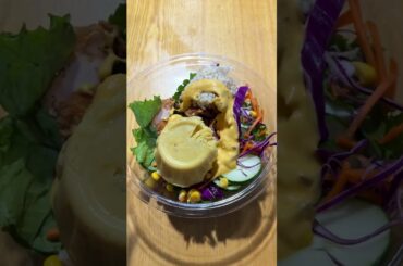 Healthy Eating at Korean Convenience Store Project 5 Crispy Chicken Mustard Wheat Salad,Sweet Potato