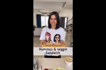 Hummus And Veggie Sandwich #shorts