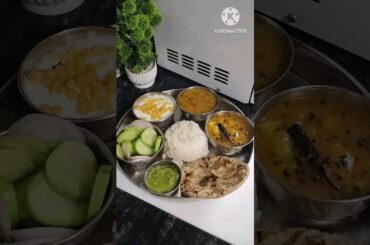 Healthy & tasty Desi lunch thali #cooking #lunchrecipe #shorts
