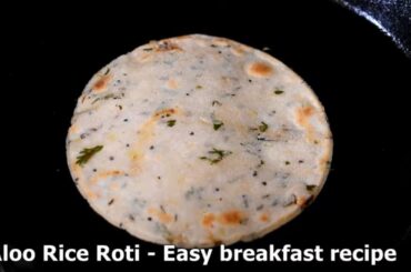 1 cup RICE FLOUR and 1 POTATO makes tasty and easy breakfast or lunch recipe