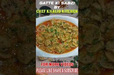 Gatte Ki Sabzi #recipe #ytshorts #food#viralshorts #shorts