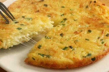 Only Grate Potatoes! Simple Healthy Breakfast! Potato Egg Recipe